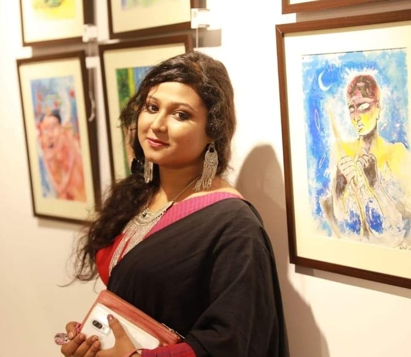 Drawing teacher Miss. Madhumita Adak in Barisha